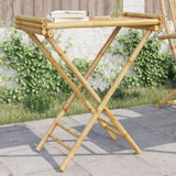 Folding Tray Table 70.5x42.5x80 cm Bamboo 366454