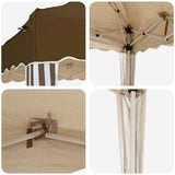 Pop-up Party Tent 575 x 290 x 245 cm Taupe 42019784