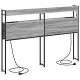 Headboard with Shelf Grey sonoma 150 cm Engineered wood 859703