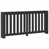 Radiator Cover Black Oak 175 x 20 x 82 cm Engineered Wood 869226