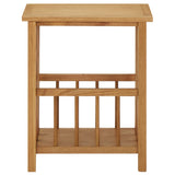 ZNTS Magazine Table 45x35x55 cm Solid Oak Wood 289183