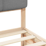 Bed Frame with Upholstered Headboard Light Grey 180 x 200 cm 3398179