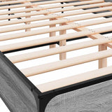 Bed Frame without Mattress Grey Sonoma 150x200 cm King Size 3280050