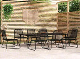 Garden Dining Set Black 3099100