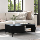 Coffee Table Black oak 90 x 60 x 35 cm Engineered wood 875118