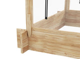 2-In-1 Wooden Greenhouse Planter Box - Natural T3398P320078