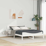 Bed Frame with Headboard White 160 x 200 cm Solid Pine Wood 873440