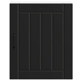 Kitchen Wall Cabinet Lucca Black Engineered Wood 853799
