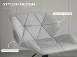 Adjustable Bar Stools Set of 2, Armless Upholstered Swivel Counter Chairs, Barstools with Back, T3398P343517