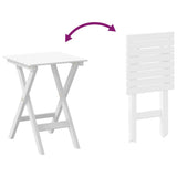 Rocking Chair with Foldable Table White Solid Wood Poplar 3281257