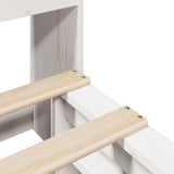 Bookcase Bed without Mattress White 90x200 cm Solid Wood 3323912