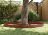 Lawn Edging 10 pcs 103 x 25 cm Steel Rusty 8008711