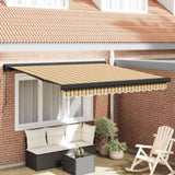 Retractable Awning Multicolour 350 x 250 cm Fabric and Metal 3330317