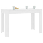 ZNTS Dining Table White 120x60x76 cm Engineered Wood 800432