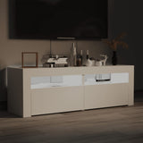 ZNTS TV Cabinet with LED Lights White 120x35x40 cm 804355