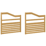 Armrests Module 2 pcs White 79 x 4 x 73 cm Solid Acacia Wood 901596
