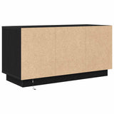 TV Cabinet with LED Lights Black Oak 100x41x50 cm 861410