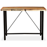 ZNTS Bar Table Solid Reclaimed Wood 150x70x107 cm 245441