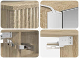 Bathroom Furniture Set 6 pcs Sonoma Oak 3407201