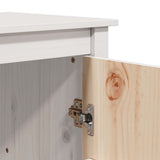 Highboard White 83x41,5x100 cm Solid Wood Pine 823515
