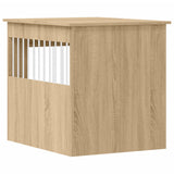 Dog Crate Furniture Sonoma Oak 64.5x80x71 cm Engineered Wood 838332