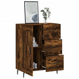 Sideboard Smoked Oak 69.5x34x90 cm Engineered Wood 830281