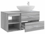Bathroom Furniture Set 2 pcs Grey Sonoma Engineered Wood 3403917