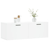 Wall Cabinet White 100x36.5x35 cm Engineered Wood 830148