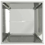 Pillar Planter 2 pcs Silver 40 x 40 x 100 cm 873861