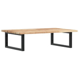 Basin Shelf Wall Mounted Steel and Solid Wood Acacia 3302777
