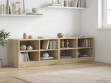 Bed Cabinet 2 pcs Sonoma Oak 66 x 33 x 48 cm Engineered Wood 893725