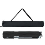 Folding Camping Bed Manual Black 62 x 194 x 42 cm Oxford fabric 42003117