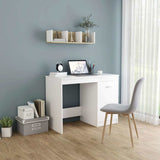 801796 Desk White 100x50x76 cm Engineered Wood
