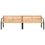 ZNTS Twin Garden Bench 241 cm Chinese Fir Wood 317123