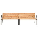 ZNTS Twin Garden Bench 241 cm Chinese Fir Wood 317123