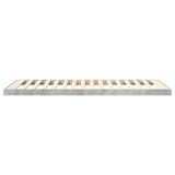 Floor Bed Frame Concrete Grey 100 x 200 cm Engineered Wood 893551