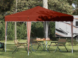 Pop-up Party Tent 195 x 195 x 245 cm Terracotta Oxford Fabric 42019721
