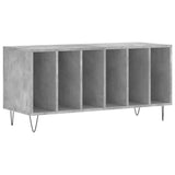 Record Cabinet Concrete Grey 100x38x48 cm Engineered Wood 831752