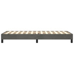 Box Spring Bed Frame Dark Grey 90x200 cm Velvet 3120749