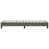 Box Spring Bed Frame Dark Grey Single Velvet 3121188