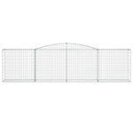 Arched Gabion Baskets 15 pcs 400x50x100/120 cm Galvanised Iron 3147005