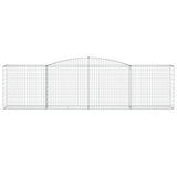 Arched Gabion Baskets 15 pcs 400x50x100/120 cm Galvanised Iron 3147005