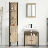 Bathroom Furniture Set with Shelf Wall-mounted 3 pcs Sonoma oak 3399399