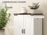 Multi-Storage Farmhouse Style Cabinet - White T3398P342969