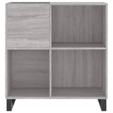 Record Cabinet Grey Sonoma 84.5x38x89 cm Engineered Wood 831786