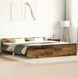 Bed Frame without Mattress Old Wood 180x200cm Engineered Wood 3328760
