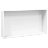 Shower Niche Matt White 62x32x9 cm Stainless Steel 4005131
