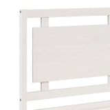 Extra Long Bed Frame without Mattress White 140x210 cm Solid Wood 3309188