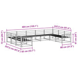 Outdoor Sofa Set 9 pcs Natural Solid Acacia Wood 3368162