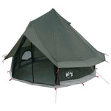 Tipi Tent with Roof Army Green 250 x 250 cm Polyester and Steel 42028722